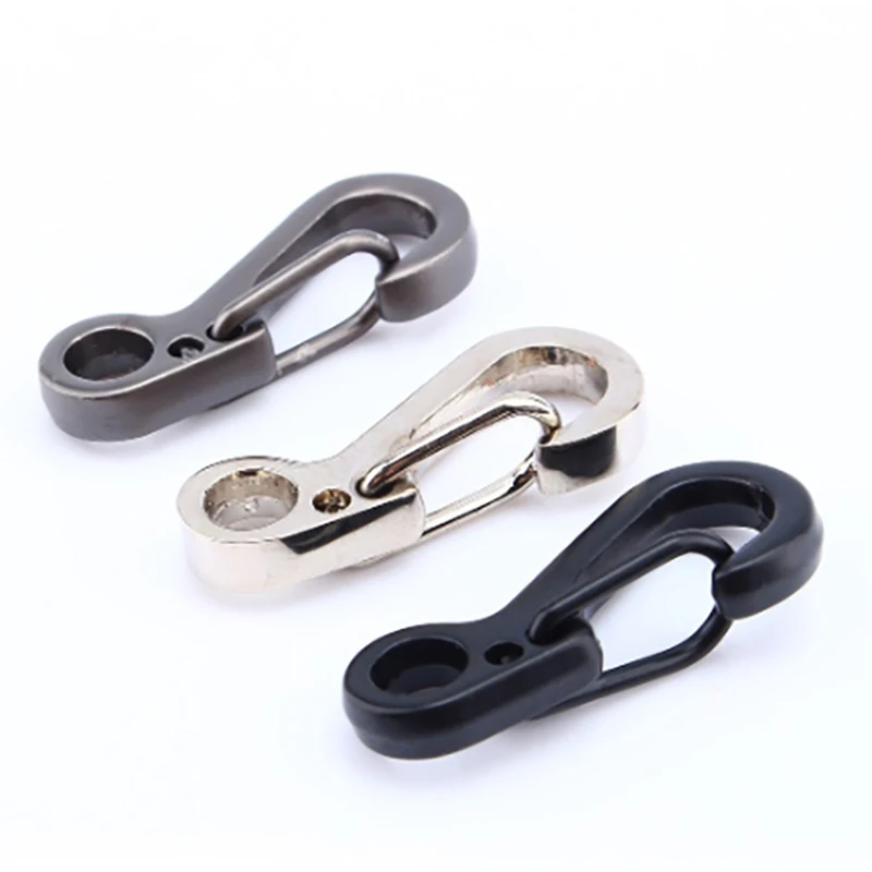 1Pc Titanium Alloy Keychain Buckle Key Ring Car Accessories Titanium Buckles EDC Outdoor Tool Carabiner Holder Gift For Men