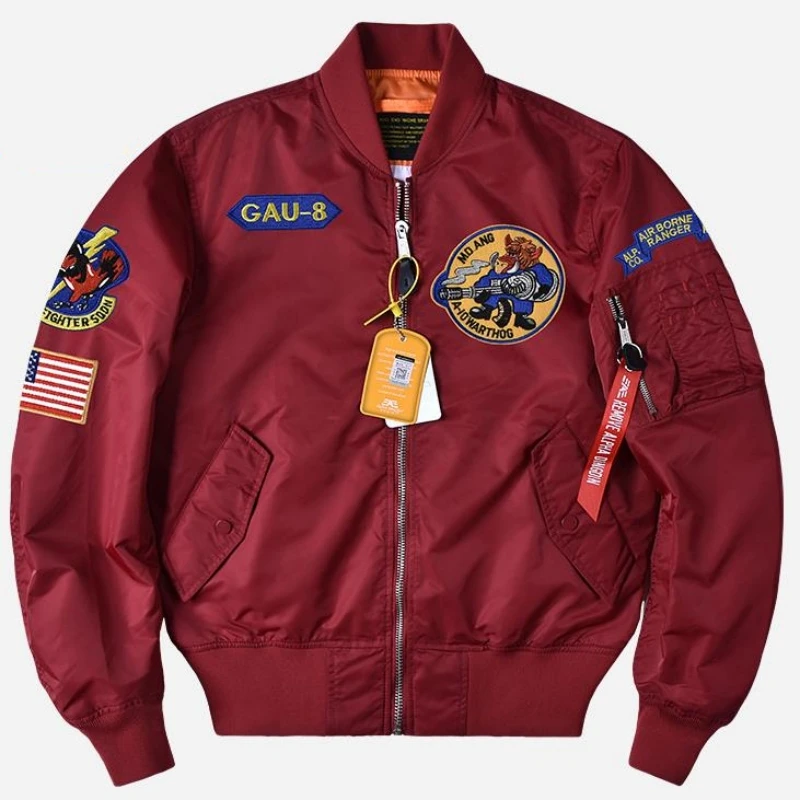 

New Alpha Martin Fashion Flight Bomber Jacket Men's GAU-8 Wild Boar Spring and Autumn Men Military Tactical Jacket Baseball Coat