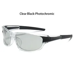 Photochromic Polarized Vintage Sports Sunglasses (ClearBlackPhotochro)