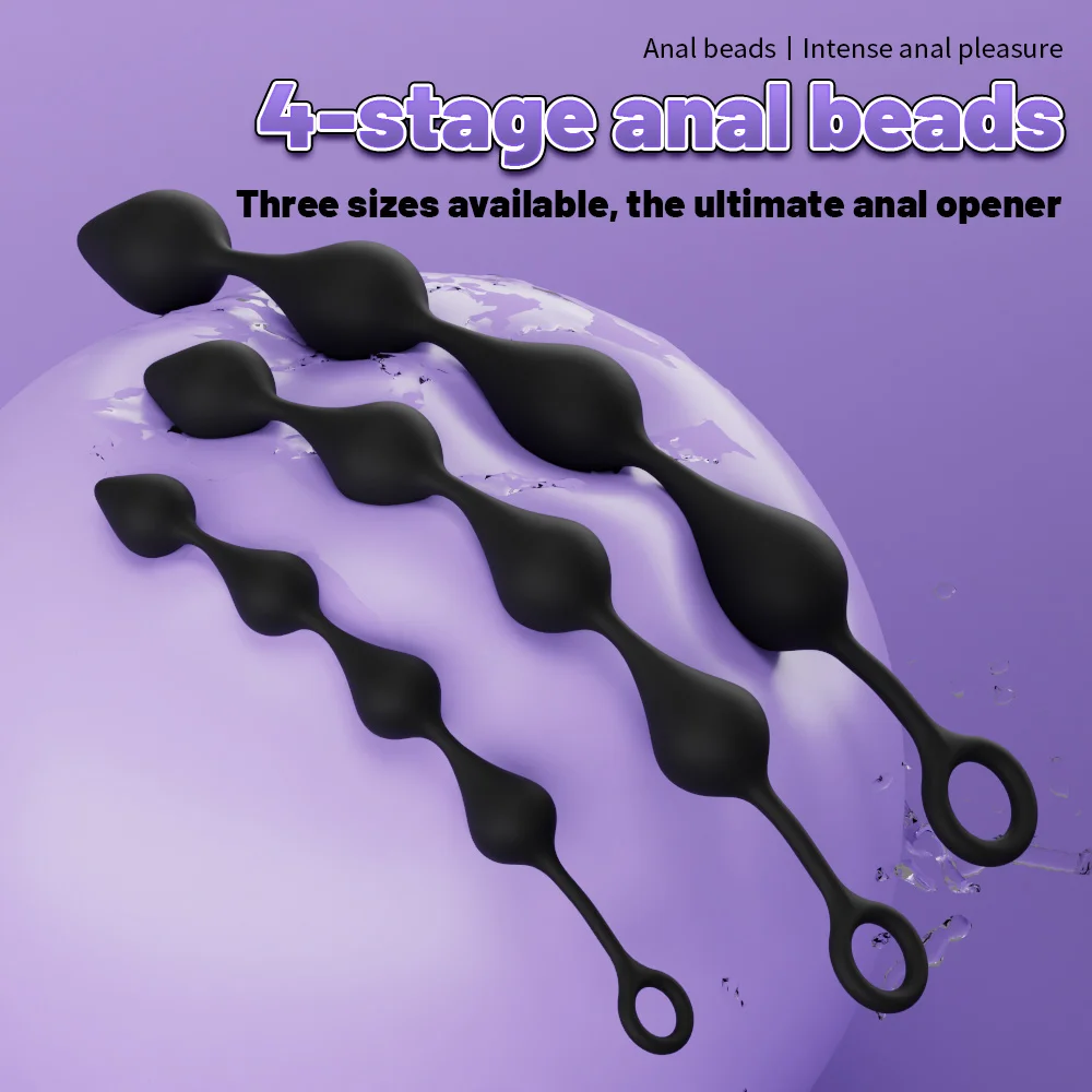 Perline anali, plug anale, stimolatore prostatico, plug anale a sfera, giocattolo sessuale per adulti per donne, uomini, coppie, masturbatore, strumento SM per flirtare, perlina da tirare_voghion.com