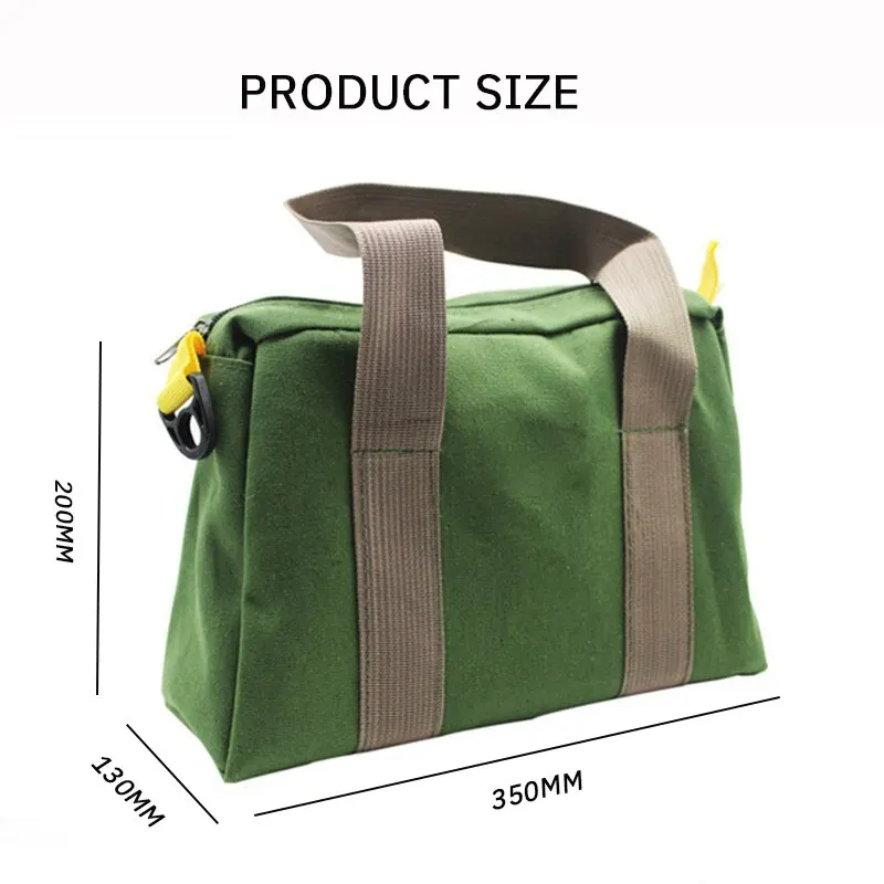 Maintenance Tool Bag Large Capacity Portable Strong Durable Water Proof Multifunctional Storage Portable Canvas Tool Bag 1PC 6