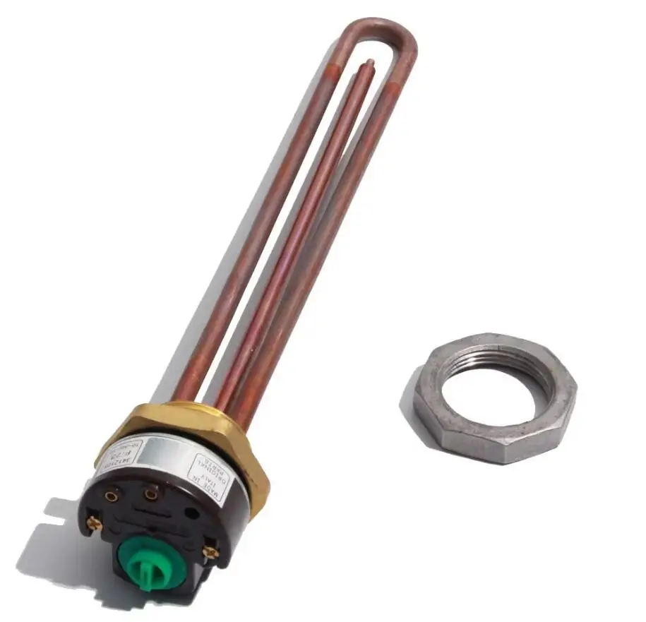 Description Picture 3 of itemLUJINXUN DN32 1.25" Tubular Electric Heating Element Resistance 250V 50Hz TEN with Temperature Regulator 1.5KW/2.5KW/3KW/4KW 1PC