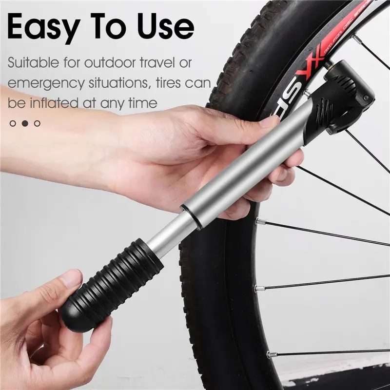 Bicycle Pump Portable Mini Bicycle Pump Cycling Hand Air Pump Ball Tire Inflator Schrader Presta Valve MTB Road Bike Accessories