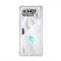 Enhanced Airbags Buffer Full Protection TPU Back Case Cover for ROG Phone 6 (Transparent)