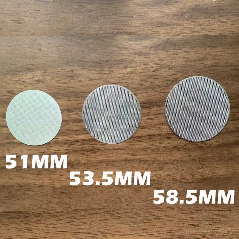 51MM 54MM 58MM 포타필터 에스프레소 머신용 재사용 가능한 커피 필터 스크린 접촉 샤워 스크린 퍽 스크린 필터 메쉬