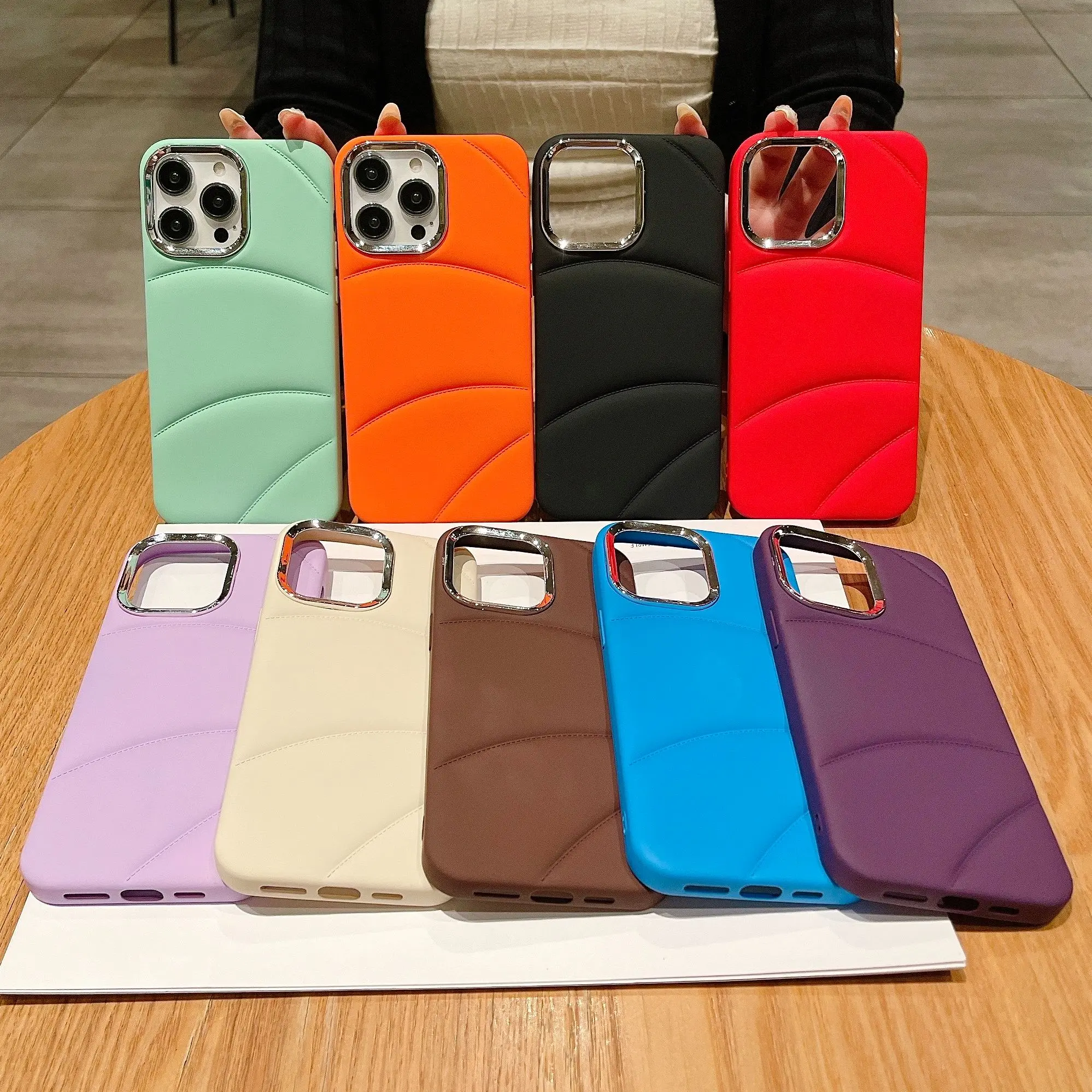 Liquid Silicone The Puffer Down Jacket Soft Case For iPhone 15 14