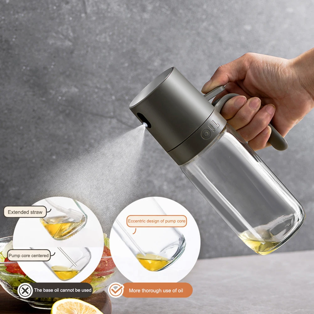 250ML Edible Oil Spritzer Versatile Refillable Spray Bottles Rust-Proof Olive Oil Mister for Air Fryer Grilling Baking
