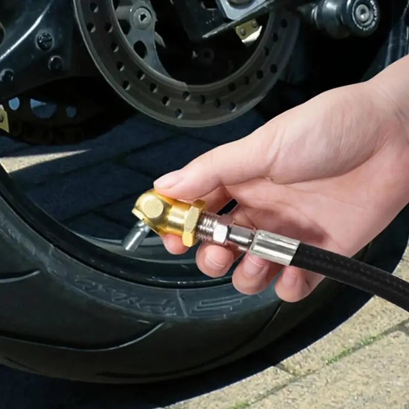 자동차 인플레이션 노즐 퀵 커넥터 기관지 커넥터 휴대용 풍선 펌프 커넥터 차량 타이어 수리 도구