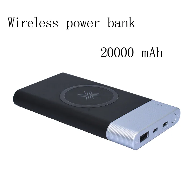 Wireless Power Bank. 20000mah.3.7V Youth Version Of Ultra Thin Small