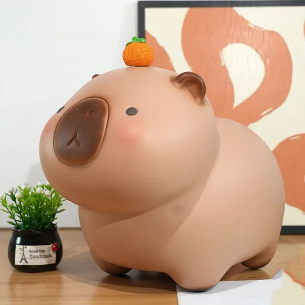 Capybara Piggy Bank Waterproof Decorative Crayon Piggy Bank Bedroom Model Large Capacity Safe Deposit Box