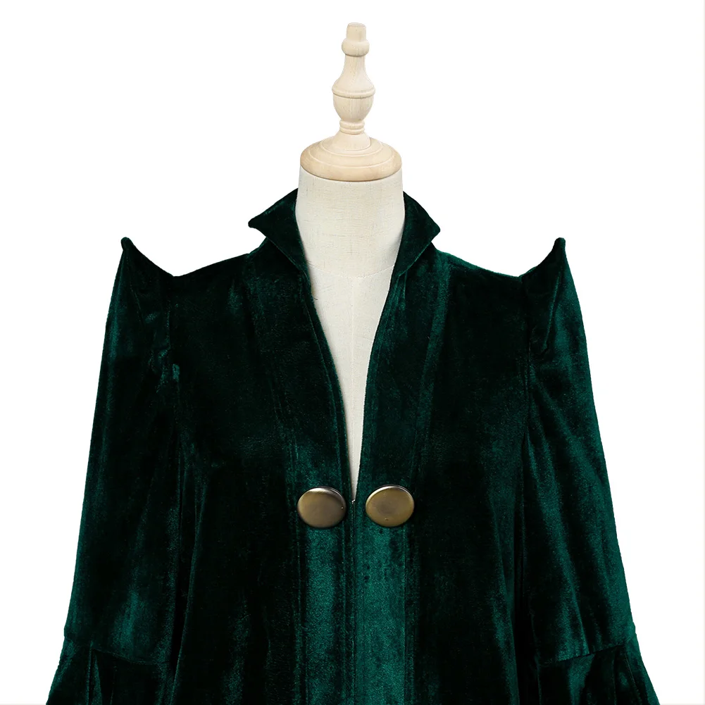 Minerva McGonagall 교수 코스프레 모자 코스튬 지팡이 마법사, 성인 여성 할로윈 카니발 파티 역할극 세트, 빠른 배송