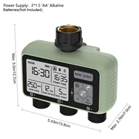 Eshico HCT-378 Newest 2024 3-Outlet Water Timer Independent Control Program Digital Garden Sprinkler 3