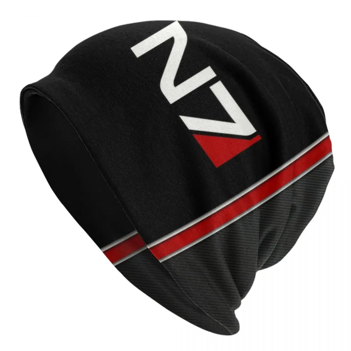 

N7 Mass Effect Emblem Bonnet Hat Knitted Hat Fashion Unisex Adult Alliance Military Video Game Warm Winter Skullies Beanies Caps