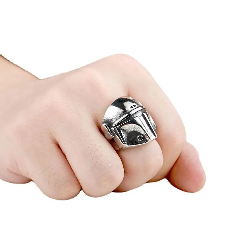 Goth Hip Hop Clasic Mf Doom Rings for Men Gladiator Punk Couple Games Egypt Pharaoh Male Retro Jewelry Party Accessories Gifts