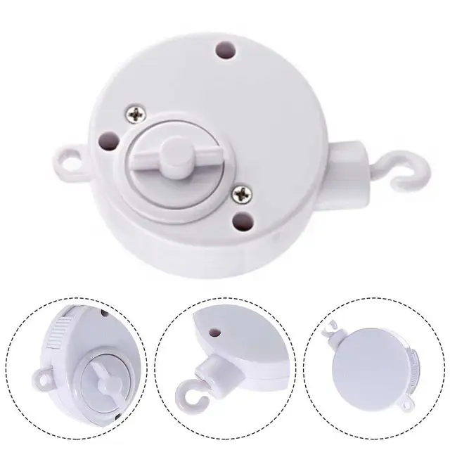 Cloche rotative pour bébé, boîte à musique à remonter, berceau Mobile pour bébé, cloche de lit, mouvement à remonter, Machine, décoration de pépinière 1