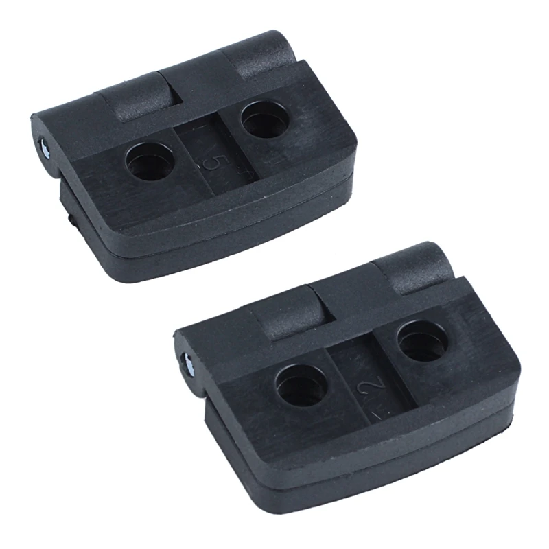 10pcs reinforced black plastic door hinges 40mm x 30mm