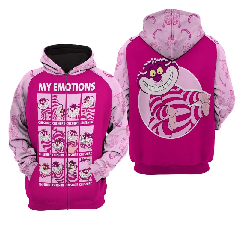 

Disney Cheshire Cat Hoodie Disney Sweatshirt/hoodie/fleece Jacket | Stylist Unisex Cartoon Graphic Outfits | Clothing Men Women