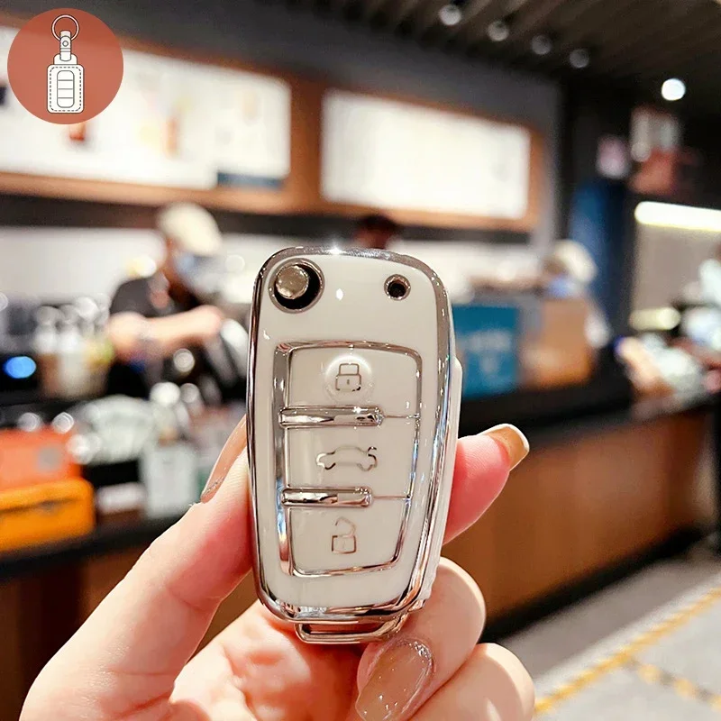 Key Case Key Case Cover Car Key Shell Remote Control Case Cover Car Remote Key Case Cover Protect Shell Fob For Chery ARRIZO7 E3 E5 A3 A5 Tiggo 2 3 5 3X Fulwin2 Eastar Little Ant Airyze Ruihu