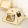 Portable Foldable Pet Cat Tent Closed Design Breathable Cat Sleep House Large Stable Pet Kennel Indoor Use 2