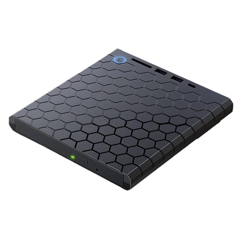 DVD 드라이브 플레이어 USB 3.0 C 타입 광학 디스크 드라이브, SD/TF 슬롯, CD 버너 라이터, USB 3.0 허브, TF 리더, 노트북 맥북 PC용