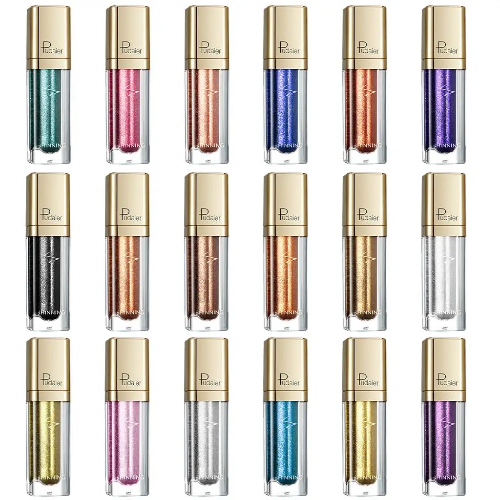 

Pudaier Glitter Eye Shadow Foundation Metals Magnificent Cosmetics 18 Colors