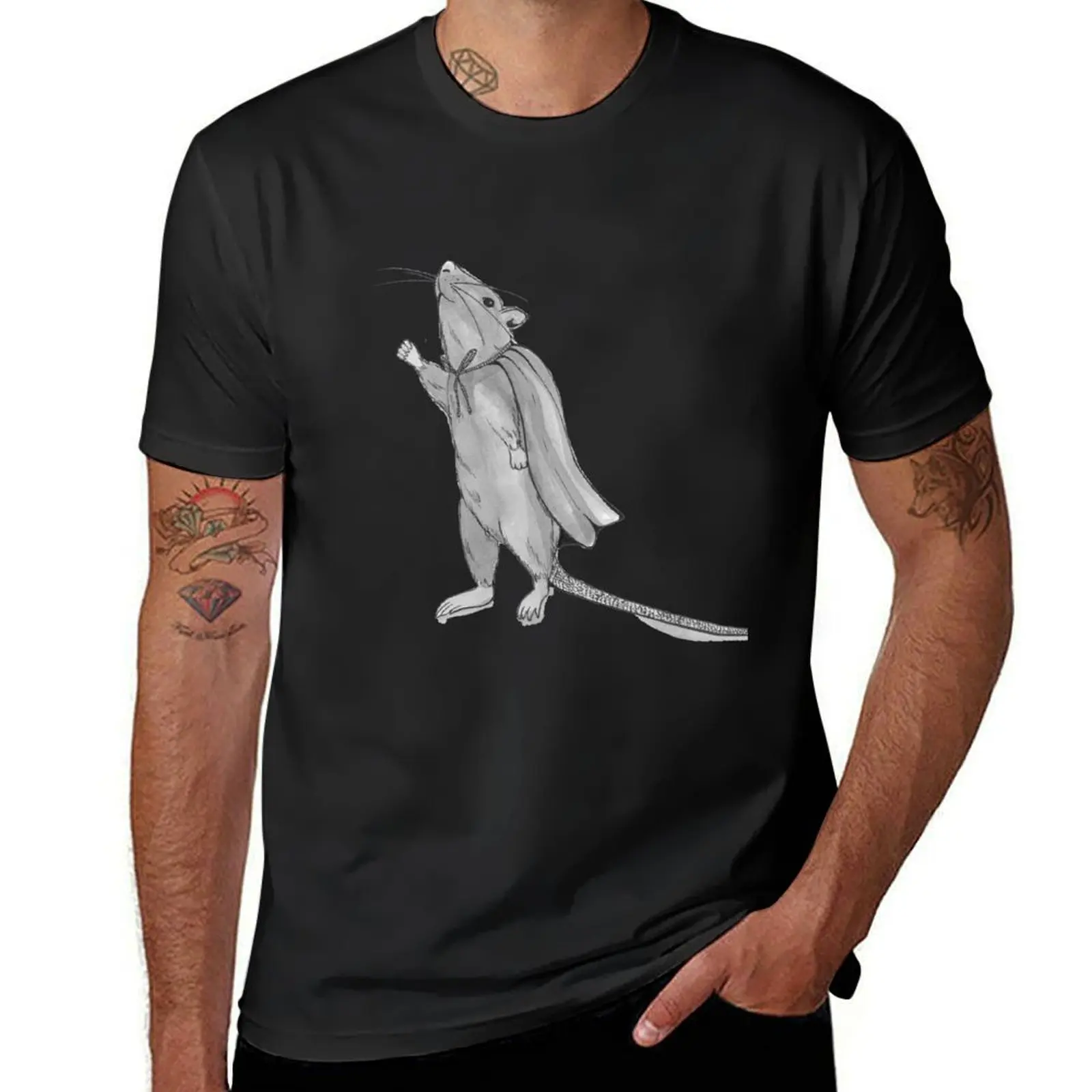 

hero rat T-Shirt tees kawaii clothes graphics plain white t shirts men