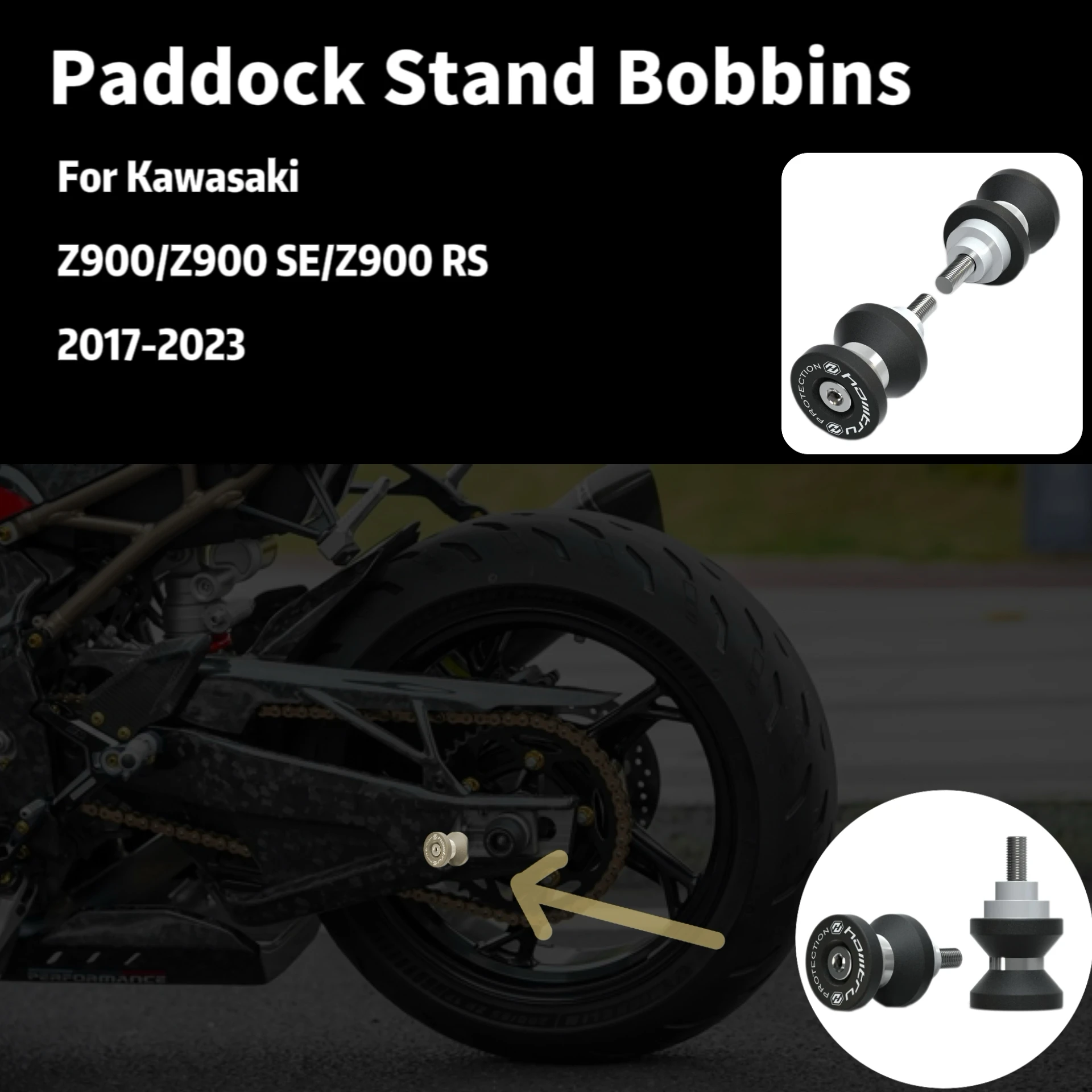 Accessori Moto Per Kawasaki Z900 Z900 Se Z900Rs 2017-2023 Bobine Mandrino Paddock
