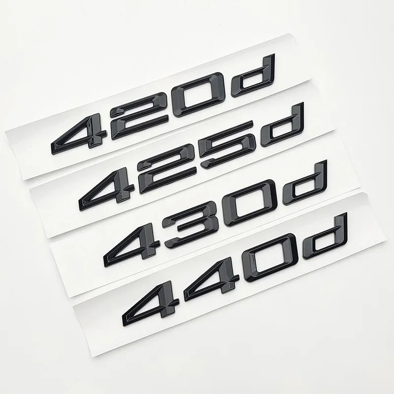 

3D ABS Chrome Black Car Trunk Letters Sticker For BMW F32 F36 G26 Logo 416d 420d 425d 428d 430d 435d 440d Emblem Accessories