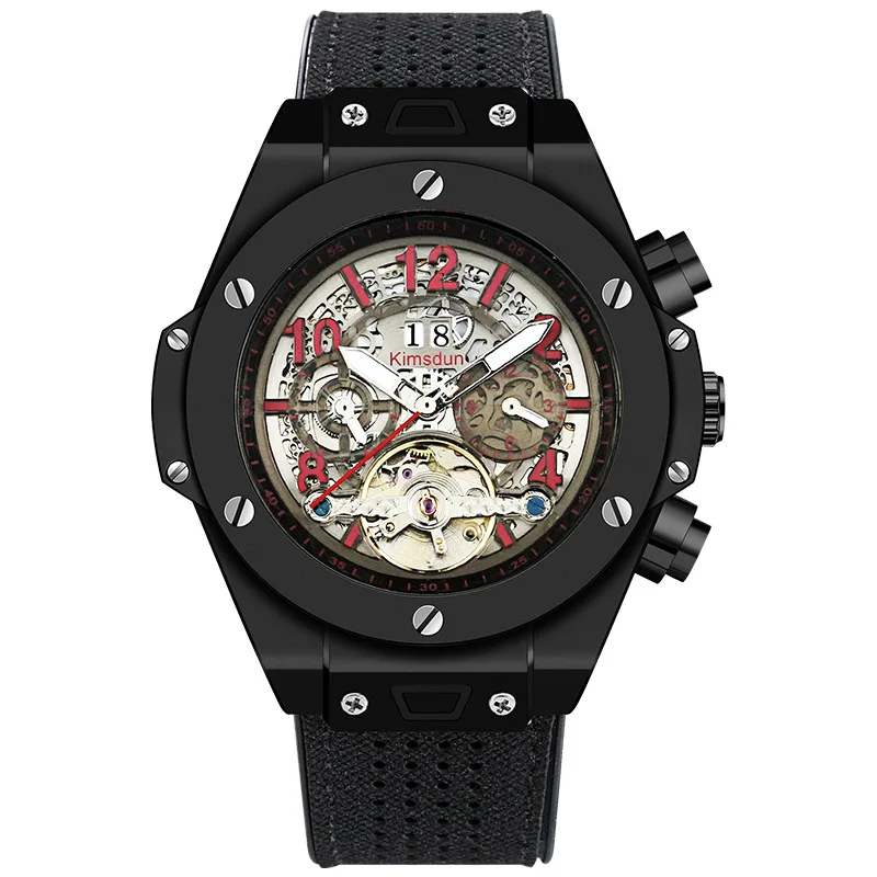 

Luxury Watch for Men Automatic Mechanical Luminous Business Watches Man Silicone Strap Wristwatch Male Clock Relogio Masculino
