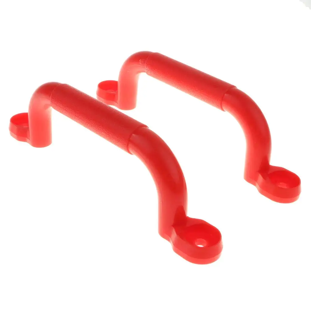 2x Climbing Frame Accessories Plastic Handles Grip w/Hardware Kit Kid Toy