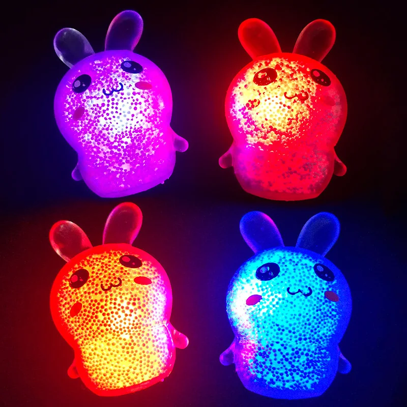 Kids Adult Squishy Bunny Stress Balls with Light Stress