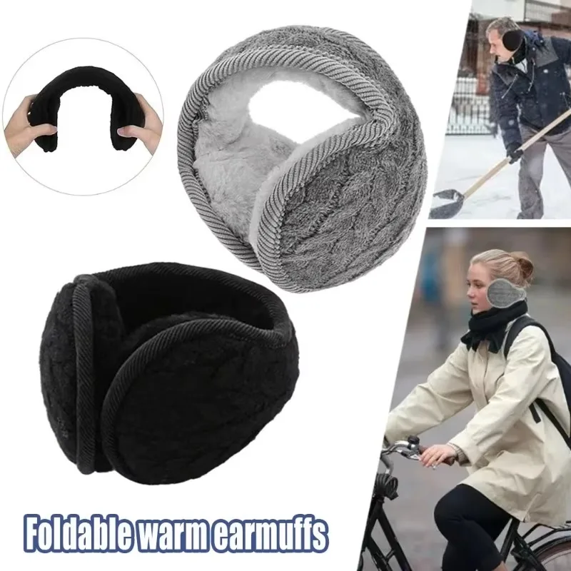 Cycling Windproof Warm Earmuffs Warm Knitted Earmuffs Breathable Soft and Comfortable Skin-friendly Plush Unisex