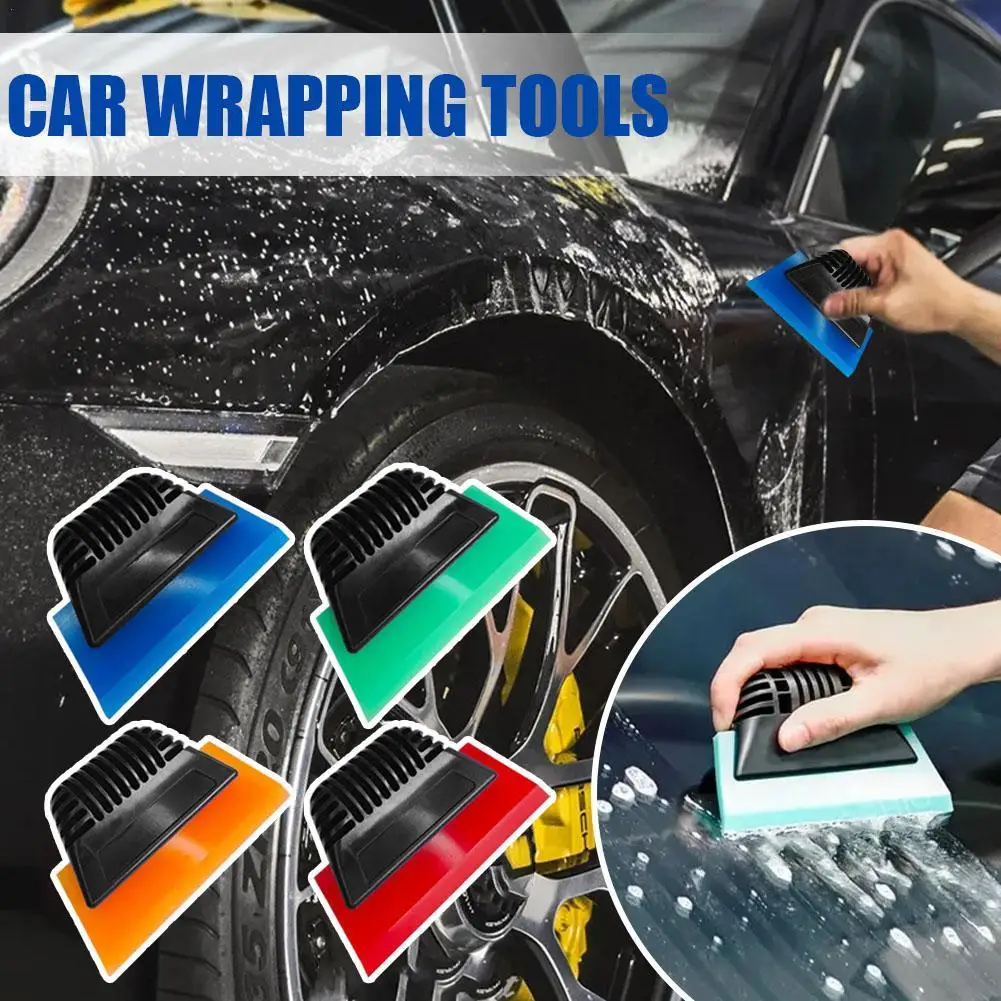 

Multifunctional Squeegee For Window Tint Scraper Tint Window Film Rubber Strip Thickened Tool Non Slip ABS Handle Car Accessries