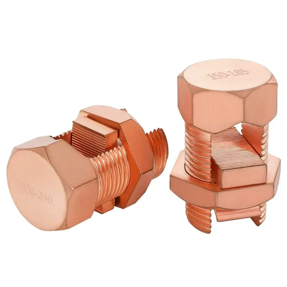 Copper Split Bolt Connector Sturdy Durable Clamp Screw Terminal