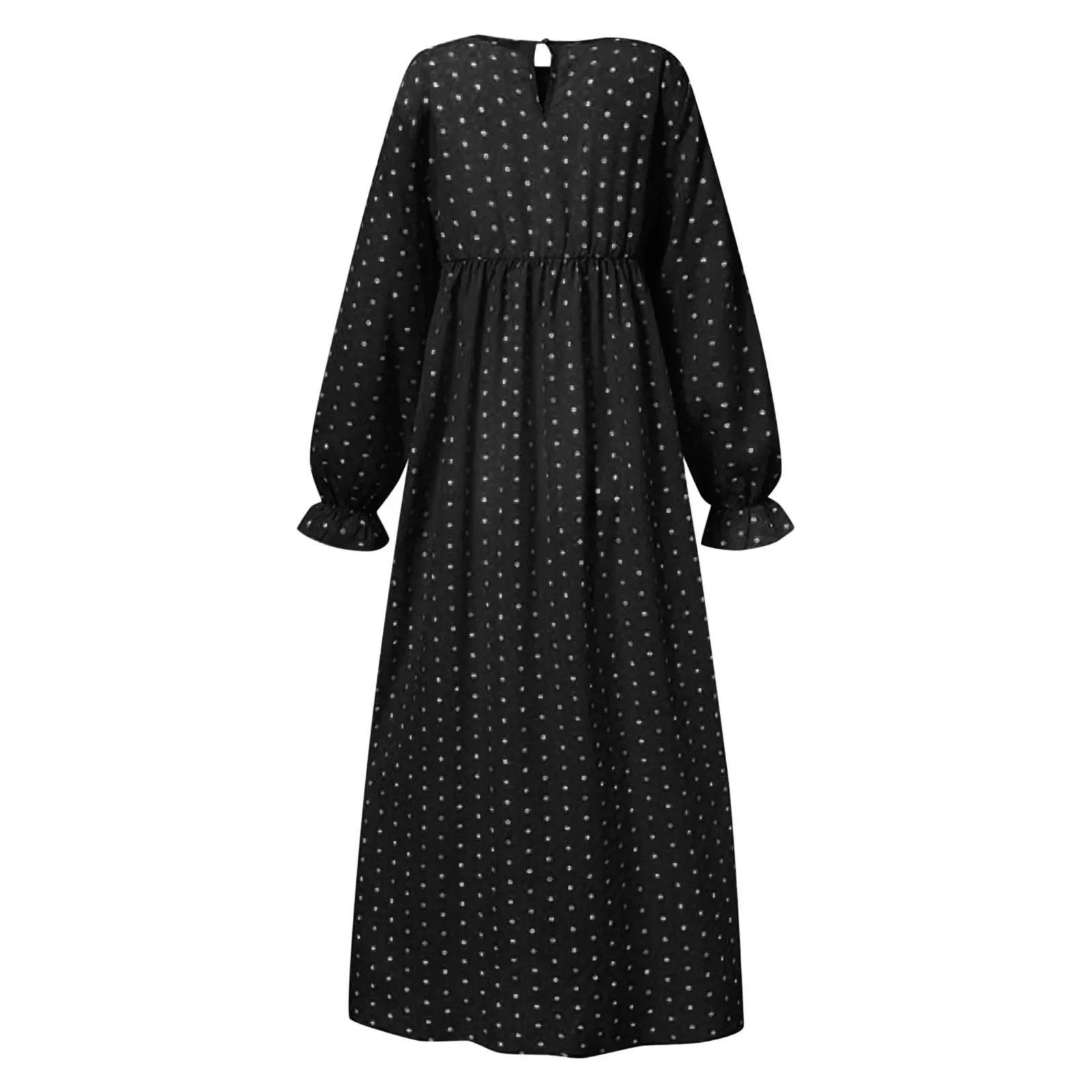 2023 Muslim Dress Female Long Sleeves Islamic Prayer Clothes Gowns for Women for Party Solid Robe Traditional Festival Clothes