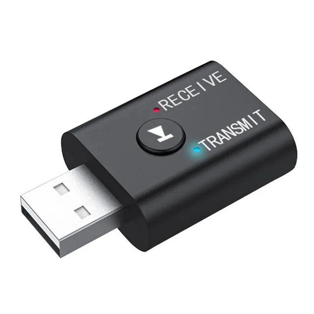Adattatore Bluetooth wireless USB 2 in 1, trasmettitore Bluetooth 5.0 per computer, TV, laptop, altoparlante, auricolare, ricevitore Bluetooth._voghion.com