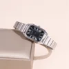 trendy elegant women steel dress watch rectangle dial quartz wristwatch 2
