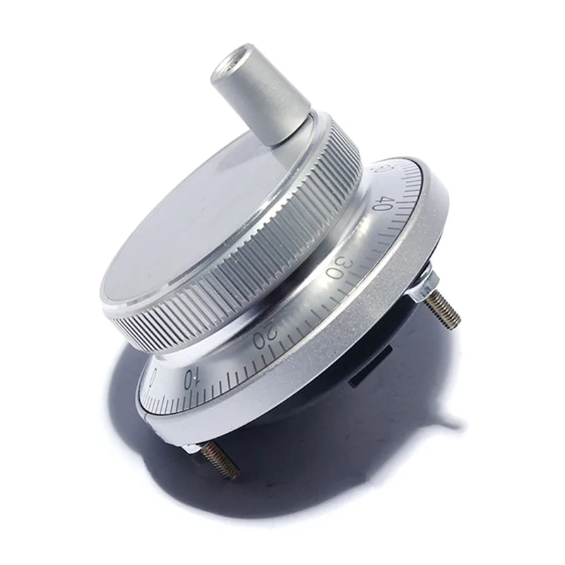 HLTNC Manual Pulse Generator 60mm 80mm Hand Wheel 100PPR 5V 24V Pulser 4Pin 6Pin Rotary Encoder For CNC Engraver Lathe Cnc Handwheel