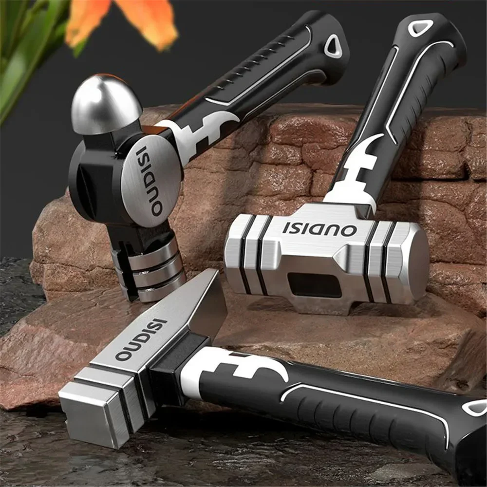 Heavy Duty Short Handle Octagonal Hammer - High Carbon Steel Hand Tool for Carpentry and Woodworking