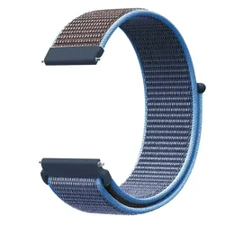 Premium 22mm Nylon Watch Strap - Versatile and Secure Wristband Replacement - 22mm Universal (Sea wave blue)