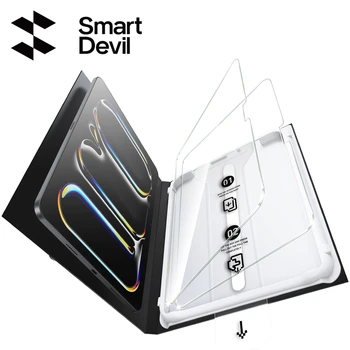 SmartDevil Dust-free Box Tempered Glass Film for iPad 2025 iPad Pro 2024 HD Screen Protector for iPad Air 11 inch Anti-scratch