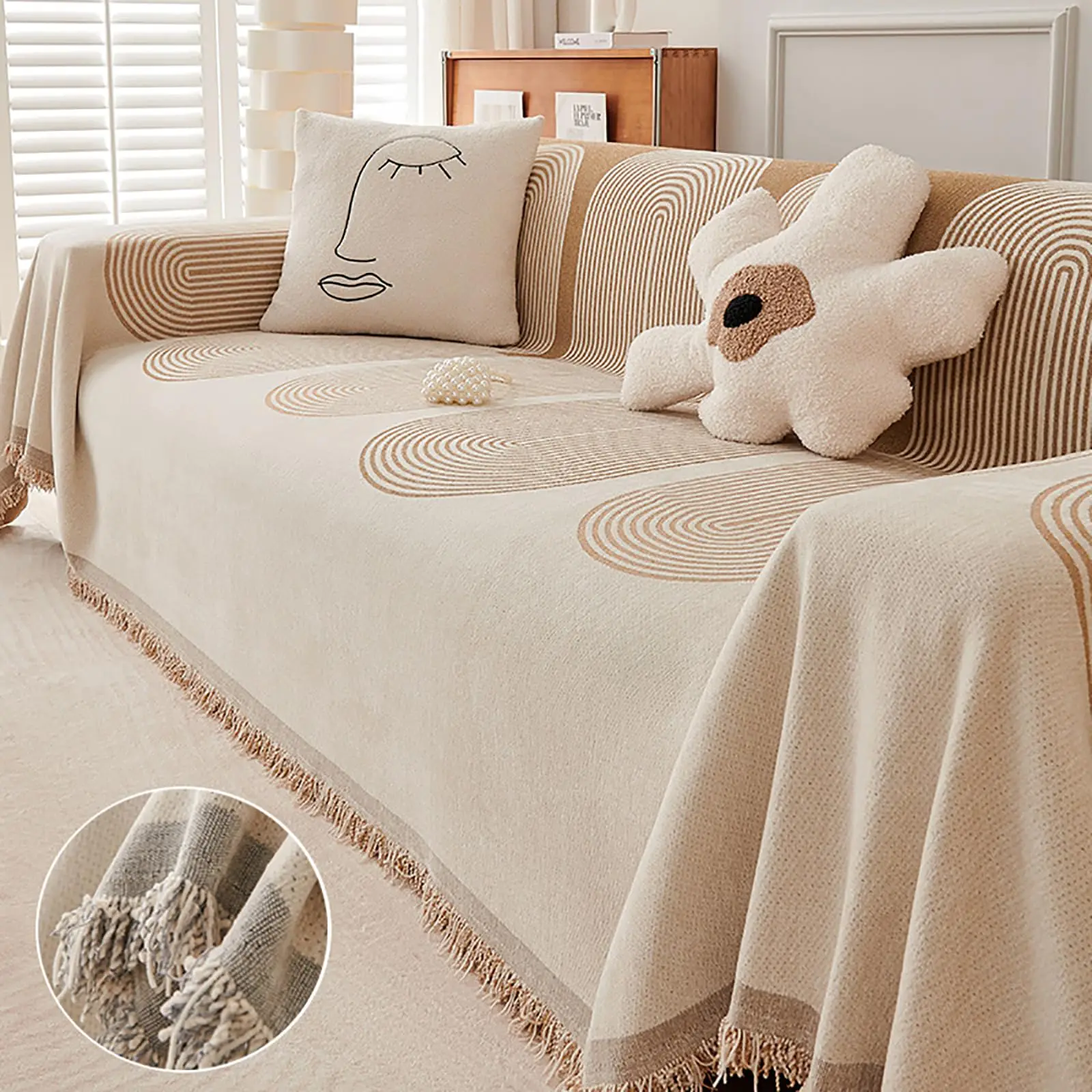 DoubleSidedChenilleSofaCoverChenilleDoubleSidedSofaTowel