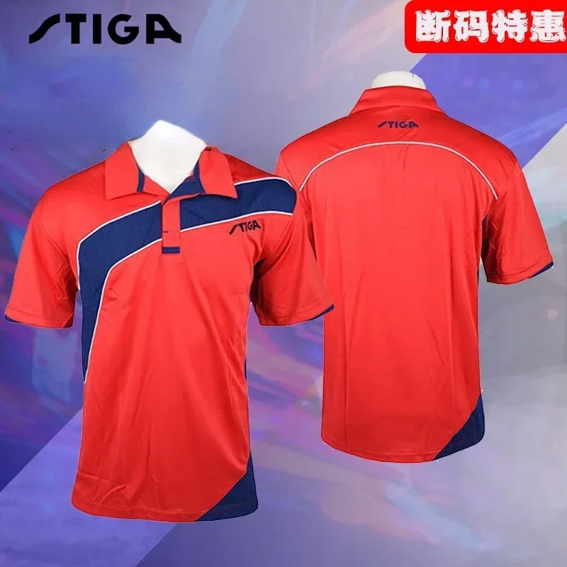 national team stiga Sport jersey Table tennis jersey men women t-shirts T shirt Badminton bottom quick dry top