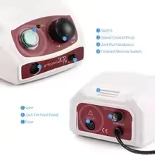 강력한 207B 전동 네일 드릴 35000RPM 65W SDE H20N 마라톤 핸드피스 네일 드릴 머신 광택 마니큐어 도구 세트