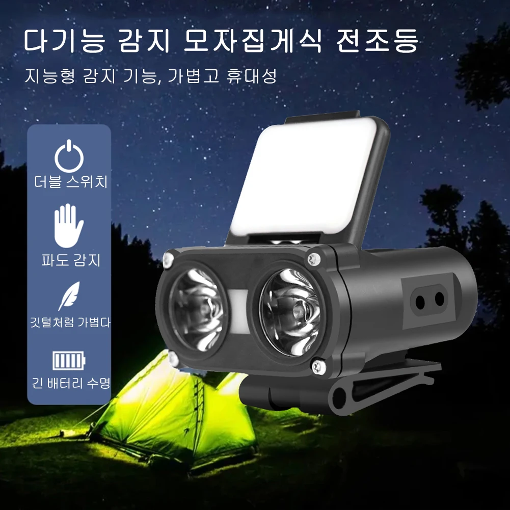 

Mini Cap Clip Headlamp 700LM TYPE-C Rechargeable Induction LED Light 1200mAh Waterproof LED Sensor Headlight Outdoor Lighting