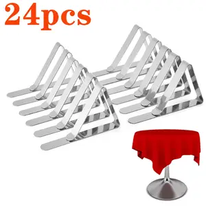 Pince à Nappe Décorative en Acier Inoxydable, Support de Couverture de  Table pour Pique-Nique, BBQ, Décor de Mariage, 1 Pièce, 4 Pièces -  AliExpress