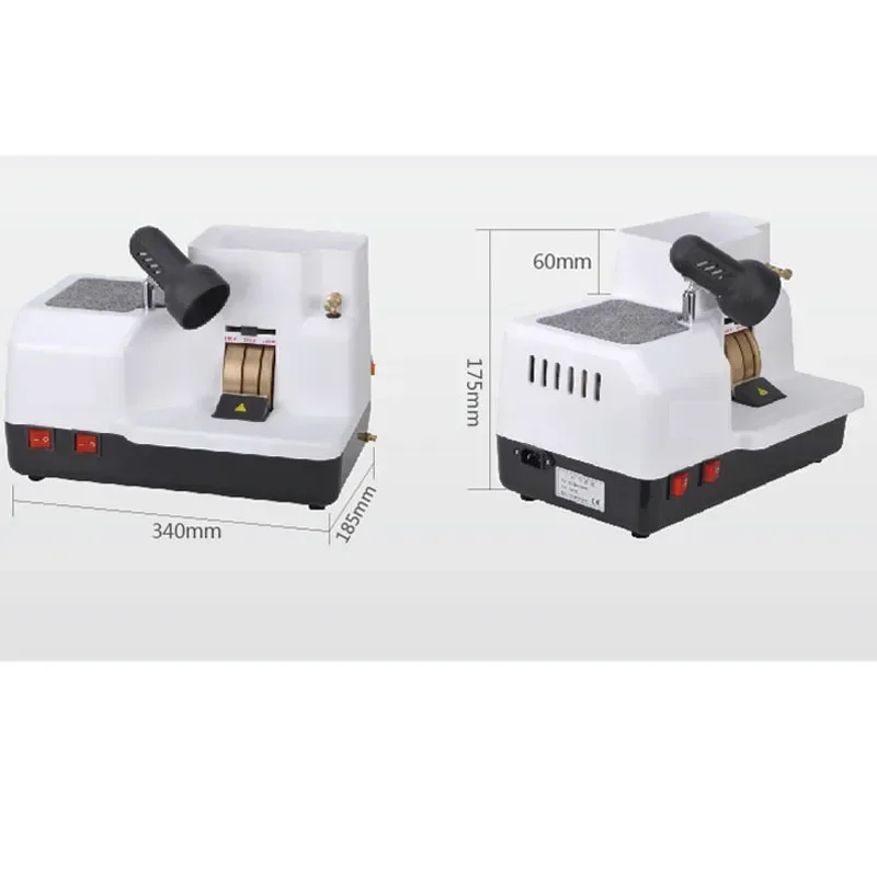 New Hand Grinder Three-wheeled Edger Lens Edger Machine With Light Glasses Processing Equipment