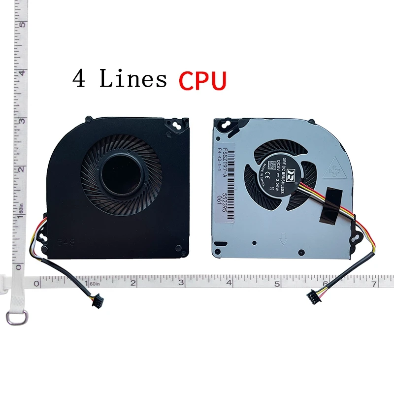 NUOVA Ventola Della CPU & GPU FAN PER Clevo P950 P950HR P950ER - Foto 5