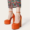 New Super High Heels Women Patent Leather Pumps Women Round Toe Platform Shoes Women Fashion Party sandalias de las mujeres 5