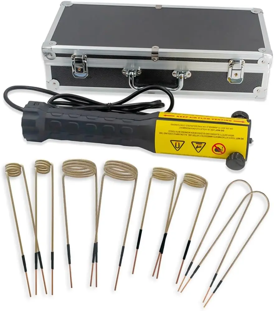 

Solary Flameless Heat Induction Tool, 1000W 110V Magnetic Induction Heater Kit with 8 Coils, Handheld Rusty Screw Removing Tool